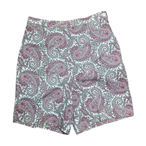 VTG Paisely Pink High Waisted Shorts - Picture 4 of 6